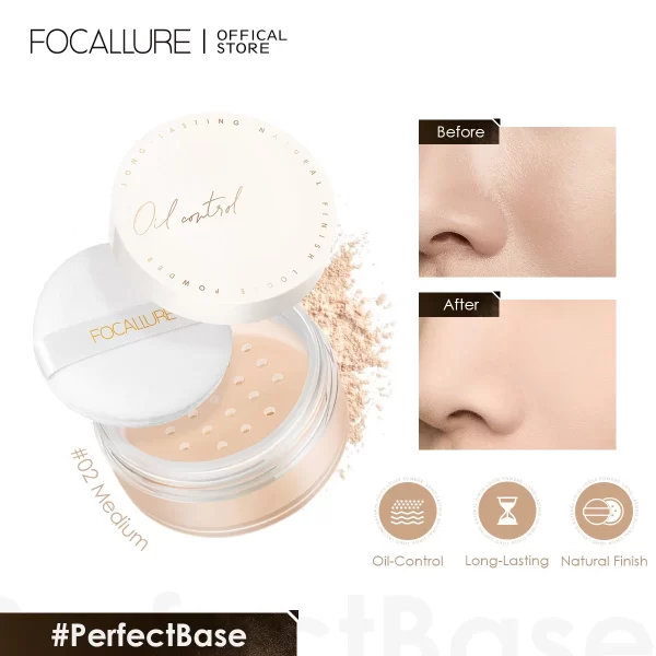 FOCALLURE Translucent Loose Powder - Image 3