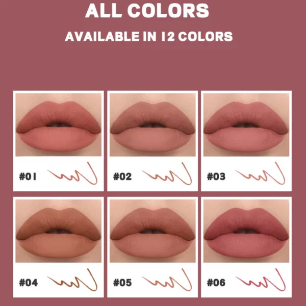 PUDAIER Lippie Lip Liner – Creamy Matte Formula  Available in 12 Shades - Image 6