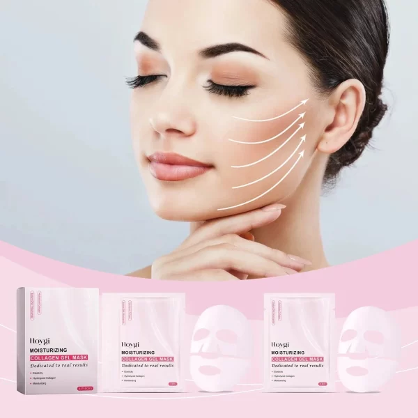 Pink Collagen Gel Salmon Facial Mask - Image 11