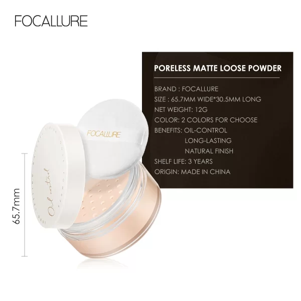 FOCALLURE Translucent Loose Powder - Image 7