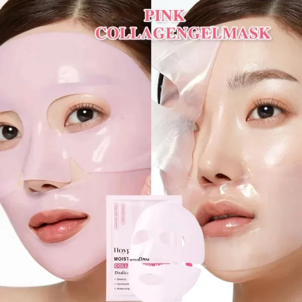 Pink Collagen Gel Salmon Facial Mask - Image 3