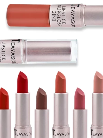 2-in-1 Lipstick/Gloss Set - 12 Shades