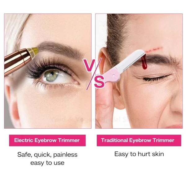 2-in-1 Painless Eyebrows Trimmer - Image 5