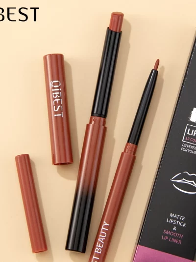 QIBEST Lipstick & Lipliner Set