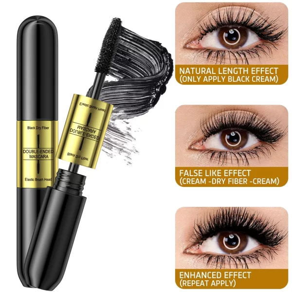 Double In-One Lightweight Fiber Mascara - Image 6