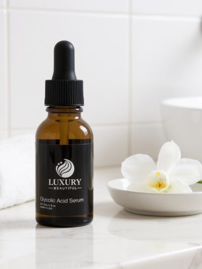 Glycolic Acid Exfoliating Serum | Brightening Treatment with Vitamin E, Squalane & Glycerin for Smooth, Even Skin