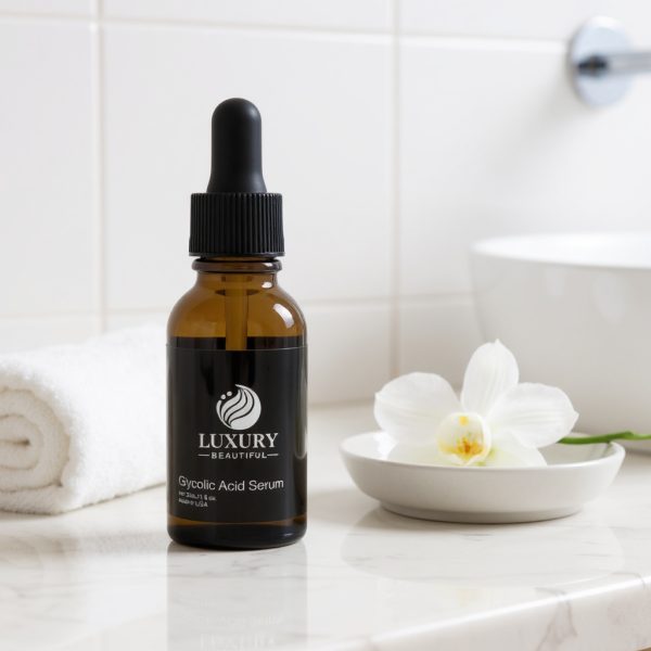 Glycolic Acid Exfoliating Serum | Brightening Treatment with Vitamin E, Squalane & Glycerin for Smooth, Even Skin