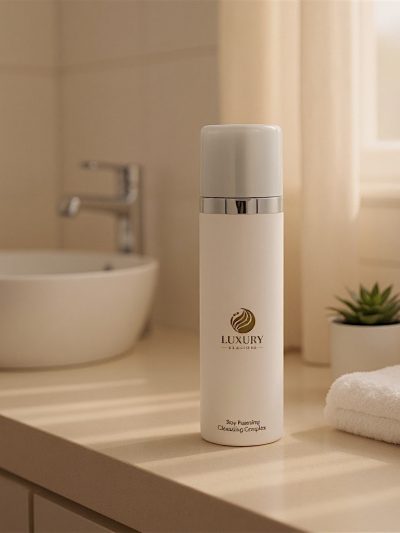 Foaming Soy Facial Cleanser – Hydrating Gentle Face Wash with Lavender & Orange Peel