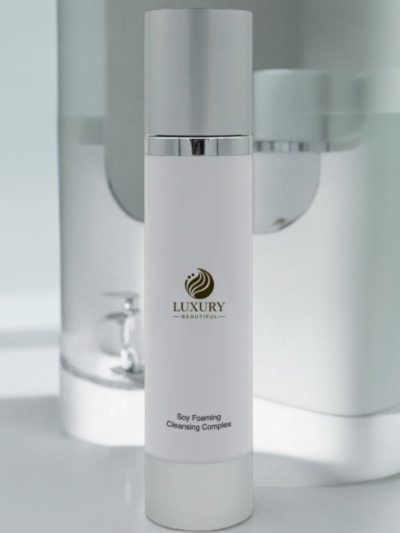 Foaming Soy Facial Cleanser – Hydrating Gentle Face Wash with Lavender & Orange Peel