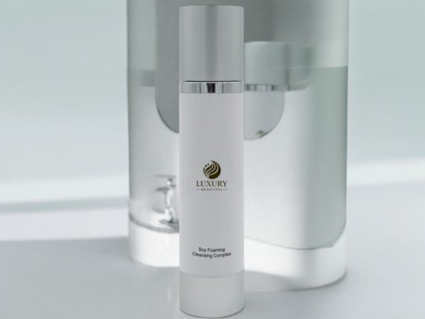Foaming Soy Facial Cleanser – Hydrating Gentle Face Wash with Lavender & Orange Peel