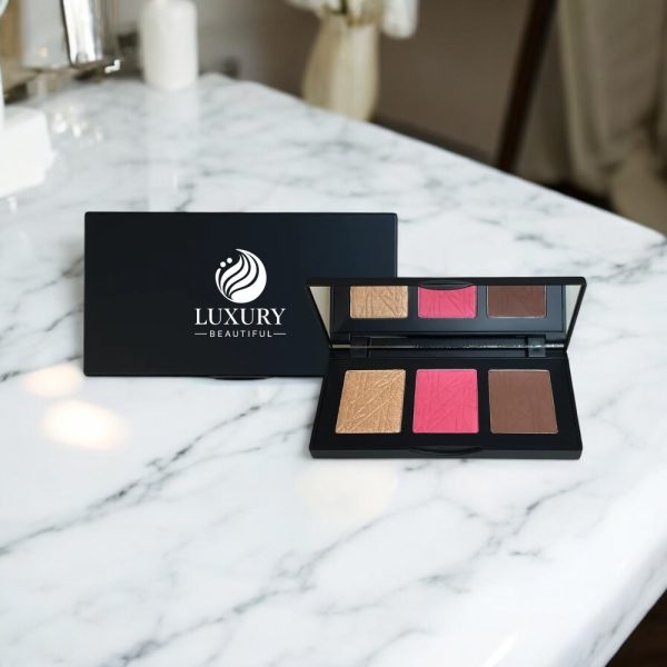 Pro Cheek Palette - Blush/Highlighter/Bronzer - Image 4